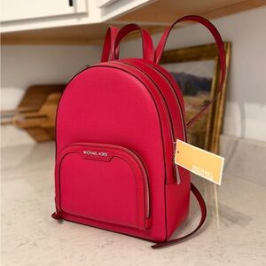Michael kors pink backpack NWT